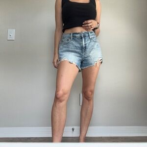 Aerie Daydream Denim Short in Light Blue